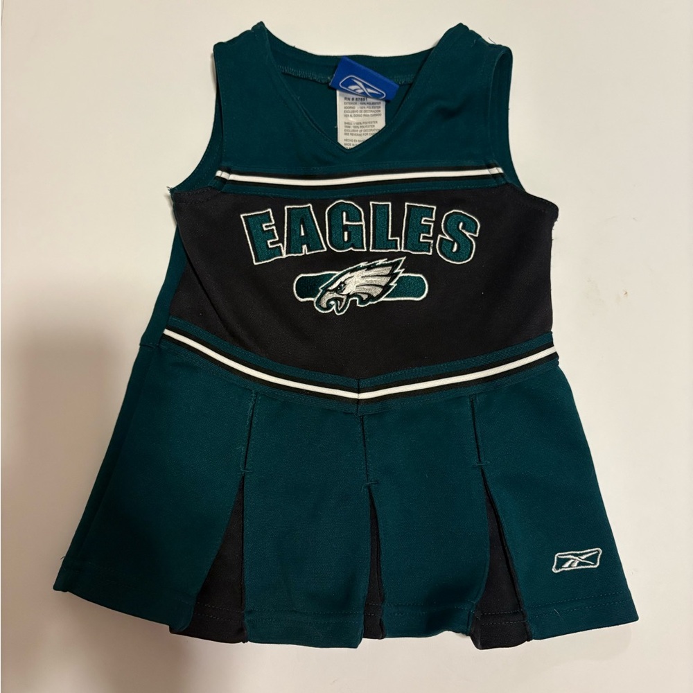 Philadelphia Eagles Kids Cheerleader Dress - Green and Black 12Months